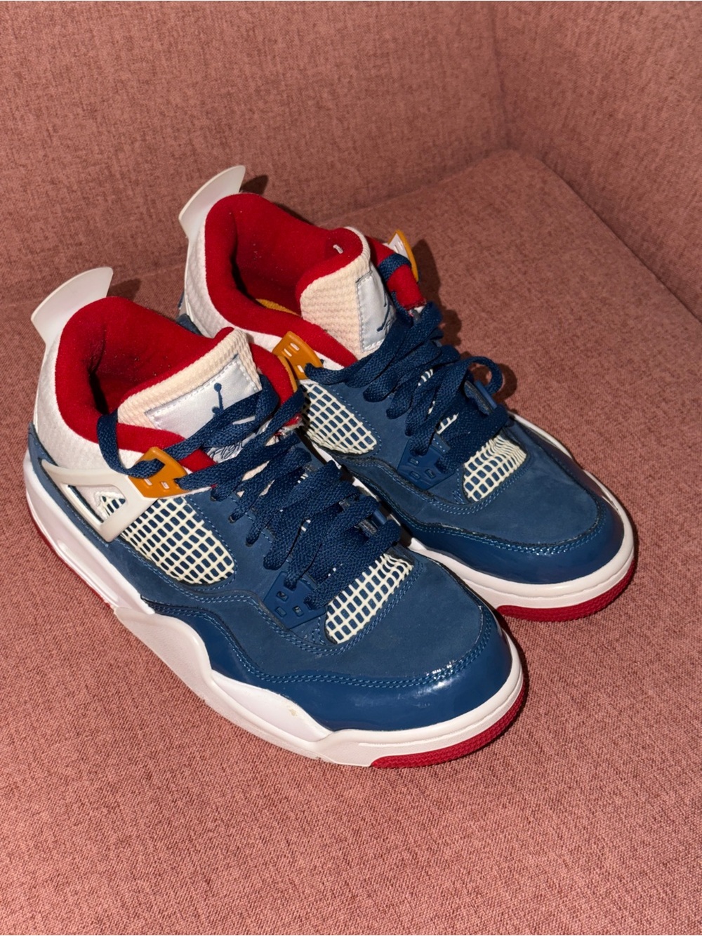 Jordan Multicolor Logo Red Textile Detail